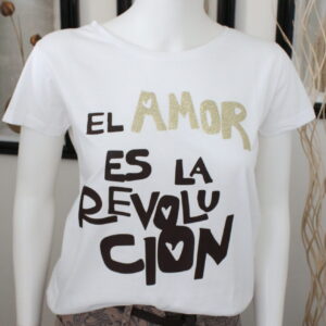 Kiki Six - T-shirt "El amor es las revolucion" Art. TS3032