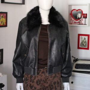 Gaud Jeans - Giubbotto ecopelle con pelliccia Art. 621BD38006